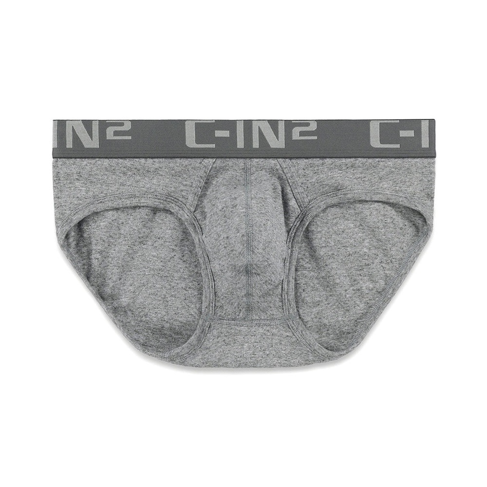C-IN2 Men’s Heather Gray Cotton Briefs. Size M.